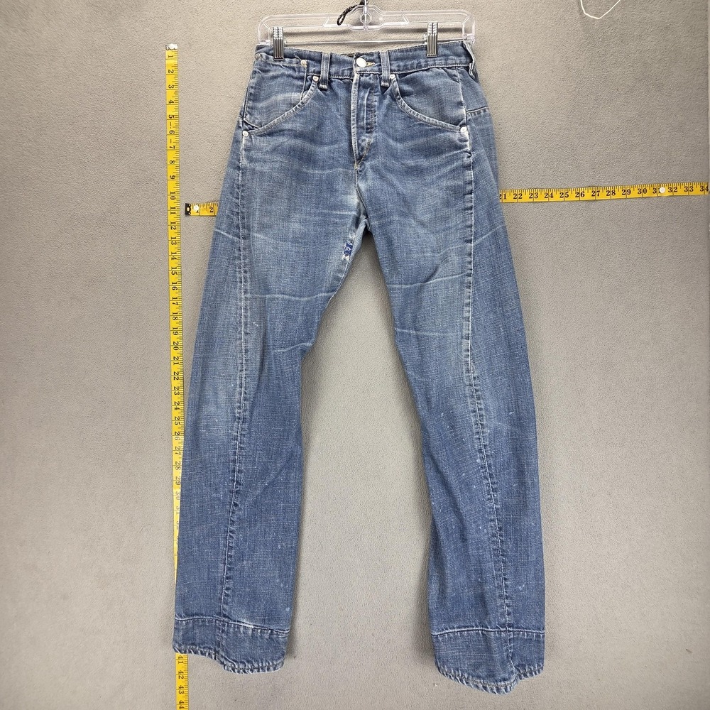 Vintage Levis Engineered Jeans Womens 28x32 Blue Twisted Button Fly